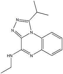 4-Ethylamino-1-isopropyl[1,2,4]triazolo[4,3-a]quinoxaline 구조식 이미지