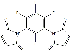 1,1'-(2,4,5,6-Tetrafluoro-1,3-phenylene)bis(1H-pyrrole-2,5-dione) 구조식 이미지