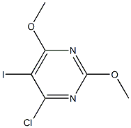 2,6-Dimethoxy-4-chloro-5-iodopyrimidine 구조식 이미지