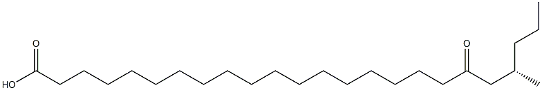 [S,(-)]-21-Methyl-19-oxotetracosanoic acid Structure