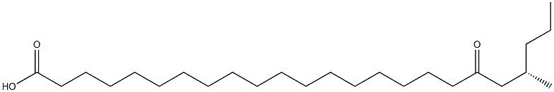 [S,(-)]-21-Methyl-19-oxotetracosanoic acid 구조식 이미지