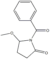5-Methoxy-1-[benzoyl]pyrrolidin-2-one 구조식 이미지