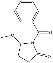 5-Methoxy-1-[benzoyl]pyrrolidin-2-one Structure