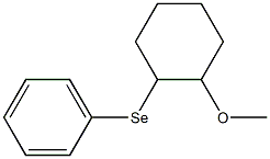 1-Methoxy-2-(phenylseleno)cyclohexane 구조식 이미지