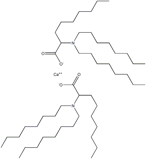 Bis[2-(dioctylamino)nonanoic acid]calcium salt Structure