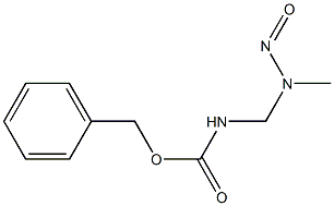 N-[(Methylnitrosoamino)methyl]carbamic acid benzyl ester 구조식 이미지