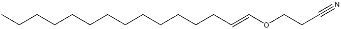 3-(1-Pentadecenyloxy)propiononitrile Structure