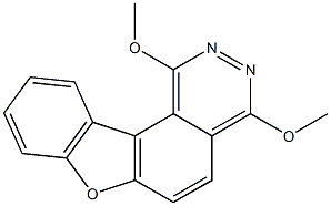 1,4-Dimethoxy-2,3-diaza-7-oxa-7H-benzo[c]fluorene Structure