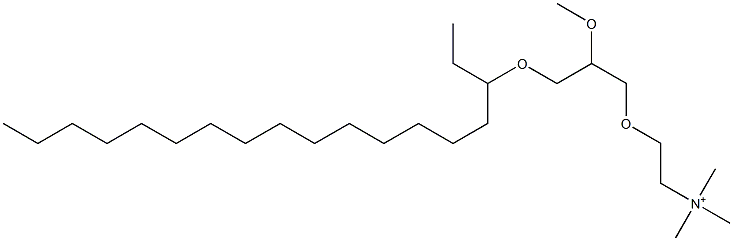 N-[2-(3-Octadecyloxy-2-methoxypropoxy)ethyl]-N,N,N-trimethylaminium Structure