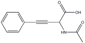 2-Acetylamino-4-phenyl-3-butynoic acid 구조식 이미지