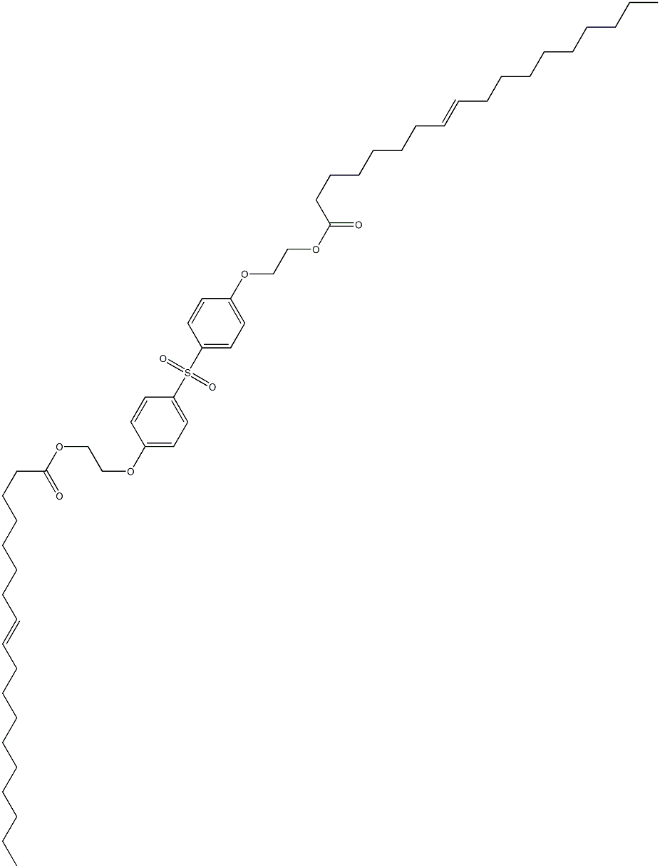 Bis[4-[2-(8-octadecenoyloxy)ethoxy]phenyl] sulfone 구조식 이미지