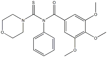 N-(3,4,5-Trimethoxybenzoyl)-N-phenyl-4-morpholinecarbothioamide Structure