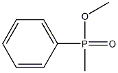 Phenyl(methyl)phosphinic acid methyl ester 구조식 이미지