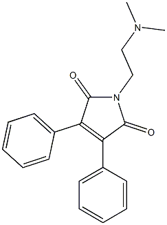 3,4-Diphenyl-1-[2-(dimethylamino)ethyl]-1H-pyrrole-2,5-dione Structure