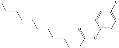Lauric acid 4-chlorophenyl ester 구조식 이미지