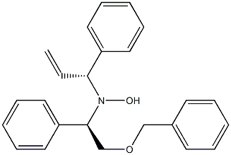 N-[(R)-2-Benzyloxy-1-phenylethyl]-N-[(1R)-1-phenyl-2-propenyl]hydroxylamine 구조식 이미지