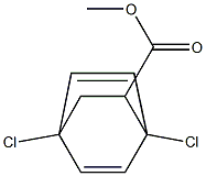 1,4-Dichlorobicyclo[2.2.2]octa-2,5-diene-7-carboxylic acid methyl ester 구조식 이미지