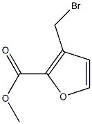 3-(Bromomethyl)-2-furancarboxylic acid methyl ester Structure