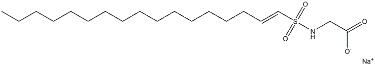 N-(1-Heptadecenylsulfonyl)glycine sodium salt 구조식 이미지