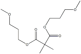 Propane-2,2-dicarboxylic acid bis(3-methoxypropyl) ester Structure