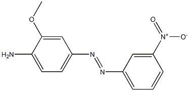 4-(3-Nitrophenylazo)-2-methoxyaniline 구조식 이미지