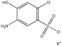 3-Amino-6-chloro-4-hydroxybenzenesulfonic acid potassium salt Structure