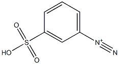 m-Sulfobenzenediazonium Structure