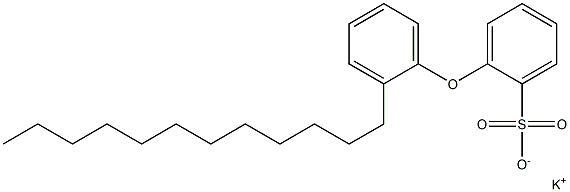 2-(2-Dodecylphenoxy)benzenesulfonic acid potassium salt Structure