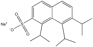 1,7,8-Triisopropyl-2-naphthalenesulfonic acid sodium salt Structure