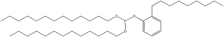 Phosphorous acid (2-nonylphenyl)ditridecyl ester Structure