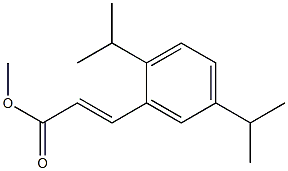 2,5-Diisopropylcinnamic acid methyl ester Structure