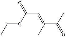 3-Methyl-4-oxo-2-pentenoic acid ethyl ester Structure