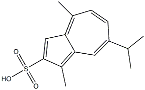 1,4-Dimethyl-7-isopropylazulene-2-sulfonic acid Structure