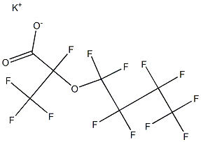 2,3,3,3-Tetrafluoro-2-(nonafluorobutoxy)propionic acid potassium salt 구조식 이미지