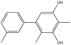 2,4-Dimethyl-5-(3-methylphenyl)benzene-1,3-diol Structure