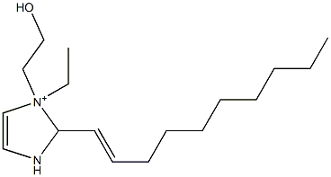 2-(1-Decenyl)-1-ethyl-1-(2-hydroxyethyl)-4-imidazoline-1-ium Structure