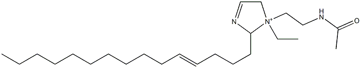 1-[2-(Acetylamino)ethyl]-1-ethyl-2-(4-pentadecenyl)-3-imidazoline-1-ium Structure