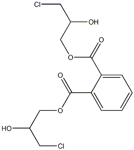Phthalic acid bis(3-chloro-2-hydroxypropyl) ester Structure