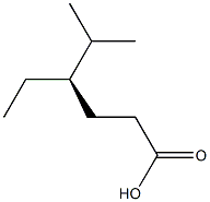 [R,(+)]-4-Isopropylhexanoic acid 구조식 이미지