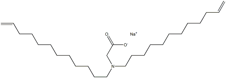 N,N-Di(11-dodecenyl)glycine sodium salt Structure