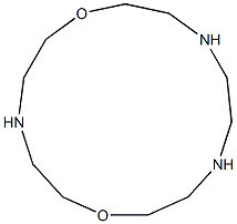 1,7-Dioxa-4,10,13-triazacyclopentadecane Structure