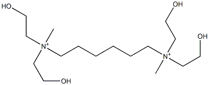 N,N,N',N'-Tetrakis(2-hydroxyethyl)-N,N'-dimethylhexane-1,6-diaminium Structure