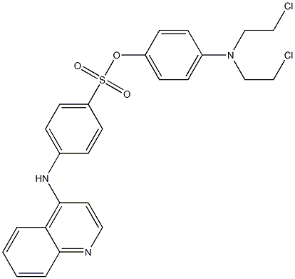 N-[4-[4-[Bis(2-chloroethyl)amino]phenylsulfo]phenyl]-4-quinolinamine Structure