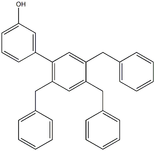 3-(3,4,6-Tribenzylphenyl)phenol Structure