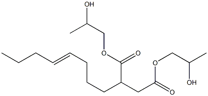 2-(4-Octenyl)succinic acid bis(2-hydroxypropyl) ester 구조식 이미지