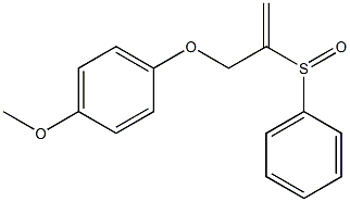 1-[[2-(Phenylsulfinyl)-2-propenyl]oxy]-4-methoxybenzene Structure