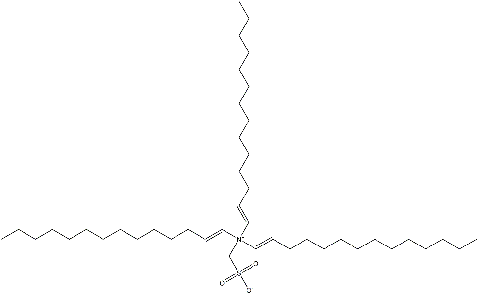 N,N-Di(1-tetradecenyl)-N-sulfonatomethyl-1-tetradecen-1-aminium 구조식 이미지