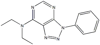 3-Phenyl-7-diethylamino-3H-1,2,3-triazolo[4,5-d]pyrimidine Structure