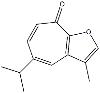 5-Isopropyl-3-methyl-8H-cyclohepta[b]furan-8-one 구조식 이미지