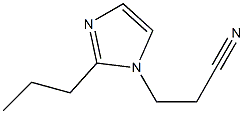 1-(2-Cyanoethyl)-2-propyl-1H-imidazole 구조식 이미지